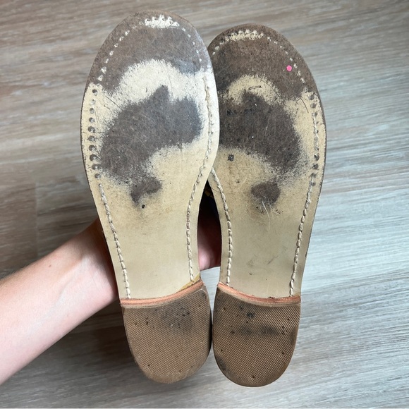 Jack Rogers Leather Flip Flops – Size 9 – Purple & Yellow - Picture 2 of 4